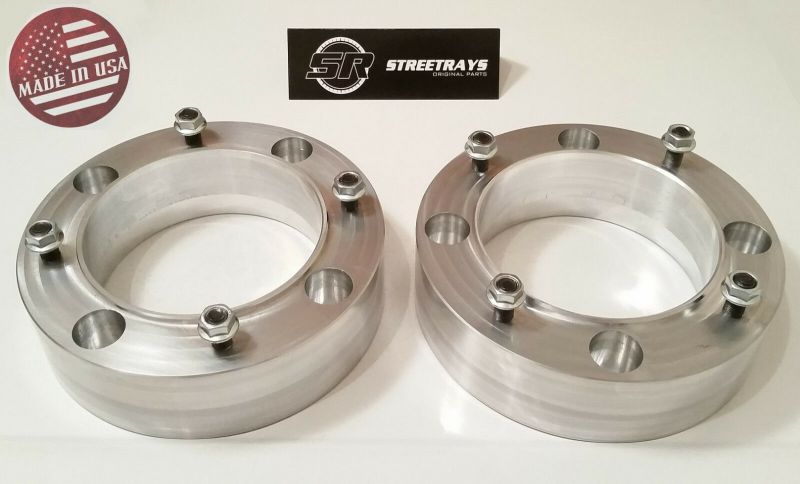 2pc 1" Thick ATV 4/156 Wheel Spacers for 4x156 Polaris 3/8" Studs Flat Nuts 